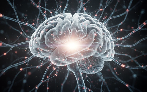 Abstrakte Darstellung von Gehirnaktivität und neuronalen Verbindungen, die kognitive Gesundheit und Prävention von Demenz symbolisiert. - Foto: über boerse-global.de