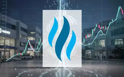 Digitale Darstellung von Gesundheitsdaten, die in ein stilisiertes Dollarzeichen fließen, mit medizinischen Einrichtungen und einem Aktienchart im Hintergrund. - Foto: über boerse-global.de