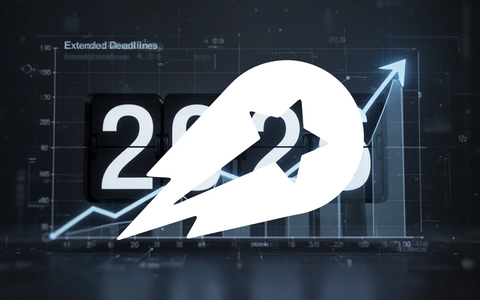 Eine digitale Uhr zeigt das Jahr 2026 an, überlagert von einem aufsteigenden Diagramm, das verlängerte Fristen und Wachstum symbolisiert. - Foto: über boerse-global.de