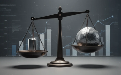 Eine stilisierte Waage, bei der eine Seite deutlich schwerer ist, symbolisiert die Übergewichtsstatistik in Deutschland. - Foto: über boerse-global.de