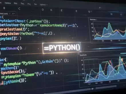 A stylized digital spreadsheet showing Python code and data, with a glowing cell highlighting a new function. - Foto: über boerse-global.de