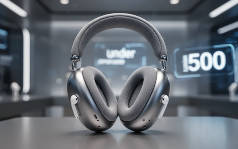 Apple AirPods Max Kopfhörer in einem eleganten, modernen Ambiente, mit Preisanzeige im unscharfen Hintergrund. - Foto: über boerse-global.de