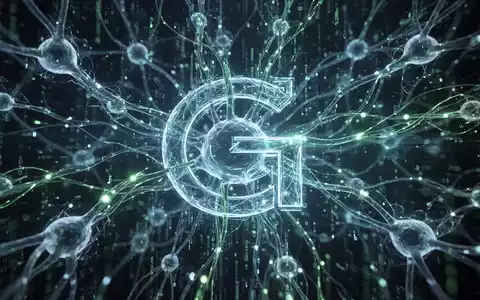 An abstract digital illustration showing glowing blue and green interconnected lines and nodes, representing AI and data flow. - Foto: über boerse-global.de