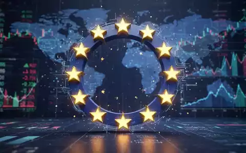 Eine stilisierte, leuchtende EU-Flaggen-Symbolik, die digitale SouverĂ€nitĂ€t und wirtschaftliche UnabhĂ€ngigkeit darstellt. - Foto: ĂŒber boerse-global.de