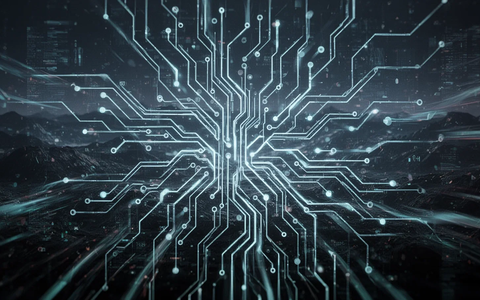 A glowing neural network pattern overlaid on a dark digital landscape, with data streams, symbolizing AI-driven data exfiltration risks. - Foto: über boerse-global.de