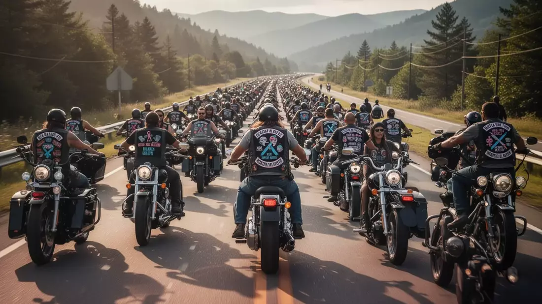 Fellows Ride Graz: Biker setzen Zeichen für psychische Gesundheit