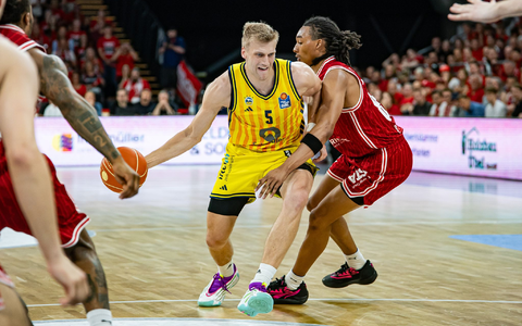 Bamberg verteidigte im Heimspiel stark. - Bild: Daniel Löb/dpa