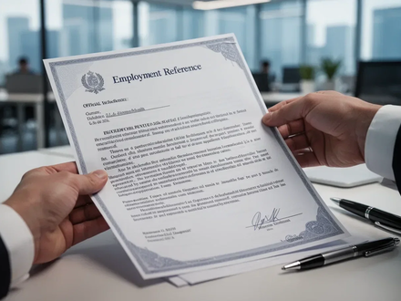 Nahaufnahme einer Hand, die ein offizielles Dokument hält, mit einem Stift und einem unscharfen Bürohintergrund. - Foto: über boerse-global.de