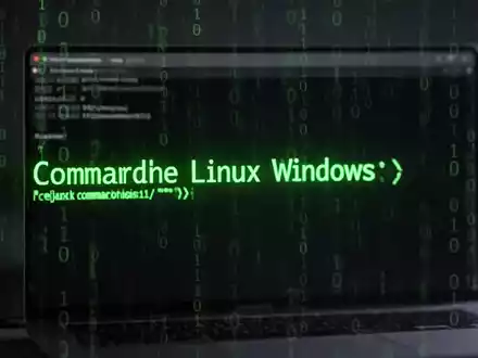 A glowing command line interface showing Linux commands, representing the integration of Linux into Windows. - Foto: über boerse-global.de