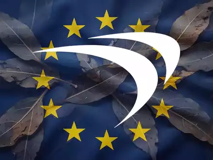 Abstrakte Darstellung der EU-Flagge mit angedeuteten Tabakblättern, symbolisierend eine regulatorische Konsultation. - Foto: über boerse-global.de