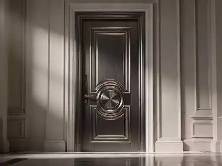 Eine elegante, moderne Tür mit aufwendigen Details und hochwertigen Materialien in einem anspruchsvollen architektonischen Kontext. - Foto: über boerse-global.de