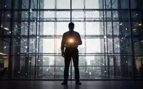 Eine schattenhafte Figur in einem modernen Bürogebäude mit einem leuchtenden Licht, das Wahrheit oder Offenlegung symbolisiert. - Foto: über boerse-global.de
