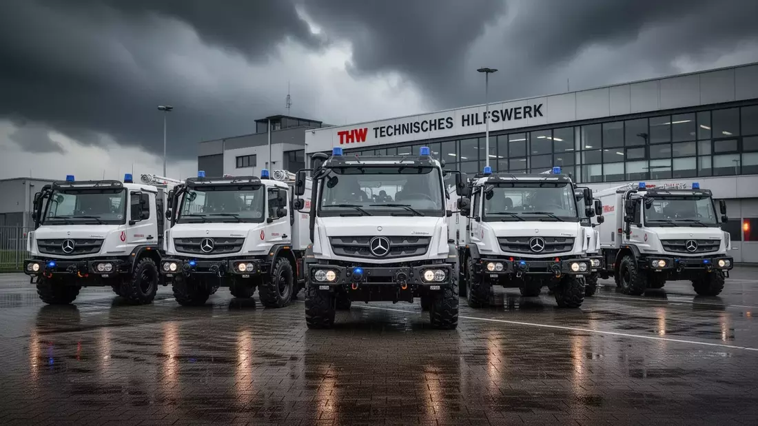 THW modernisiert Fuhrpark mit 66 neuen Mercedes Unimogs