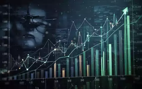 Abstrakte Darstellung von Finanzdaten mit leuchtenden Linien und Diagrammen vor einem unscharfen Technologiehintergrund. - Foto: über boerse-global.de