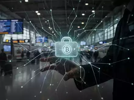 Eine Hand manipuliert eine digitale Benutzeroberfläche, umgeben von leuchtenden Netzwerklinien, die auf ein Krypto-Wallet-Symbol zulaufen. - Foto: über boerse-global.de