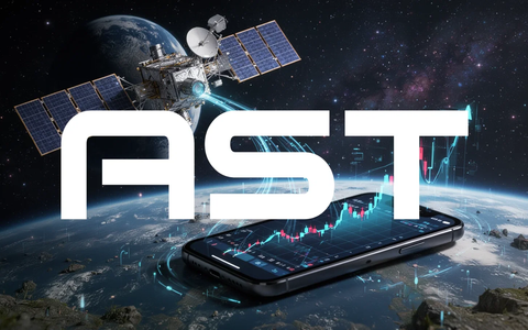 Ein Satellit im Orbit über der Erde, verbunden mit einem Smartphone, das einen steigenden Aktienkurs anzeigt. - Foto: über boerse-global.de