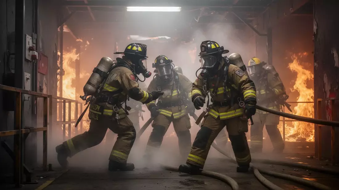 Feuerwehr-Realbrandausbildung: Training für den Ernstfall