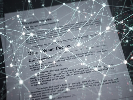 Ein abstraktes Bild, das die Komplexität von Corporate Governance und Compliance im Zeitalter der KI darstellt. Es zeigt ein Netzwerk aus leuchtenden Linien und Knoten, die ein Gehirn oder ein komplexes System symbolisieren, überlagert mit schemenhaften Texten und Zahlen. Das Bild vermittelt einen Eindruck von digitaler Analyse und Vernetzung. - Foto: über boerse-global.de