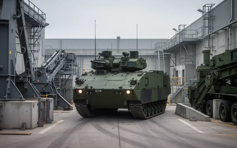Renk Unveils New Gearbox, UGV at Eurosatory; Record Orders Yet Stock Near Key Moving Average