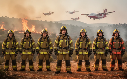EU startet größte Waldbrand-Operation mit 777 Feuerwehrleuten
