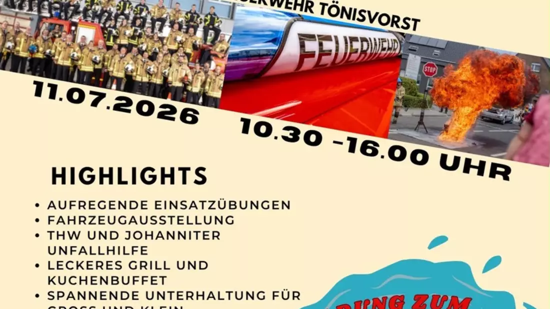 FW Tönisvorst: Aktionstag der Feuerwehr Tönisvorst - Löschzug St. Tönis - Bild: presseportal.de