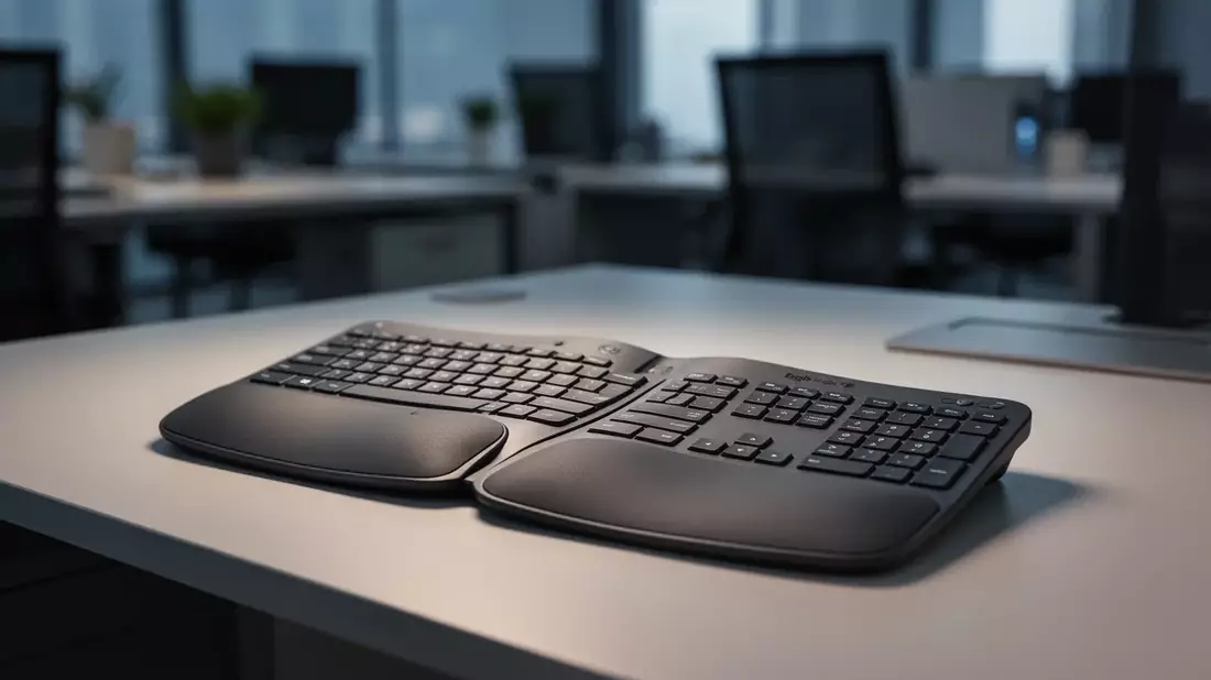 Logitech: Neue ergonomische Tastaturen mit KI-Taste und Recycling-Kunststoff