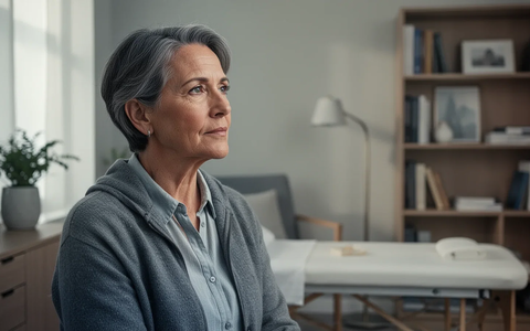 Ein nachdenklicher Erwachsener mittleren Alters in einem ruhigen Raum, der ADHS-Diagnose und Therapie bei Erwachsenen symbolisiert. - Foto: über boerse-global.de