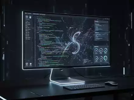 A close-up of a modern computer screen displaying a highly customizable user interface with various icons and menus, suggesting advanced software. - Foto: über boerse-global.de