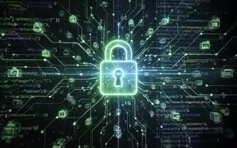 Abstrakte Visualisierung von Datensicherheit und Software-Lieferkettenintegrität mit digitalem Vorhängeschloss in einem Code-Netzwerk. - Foto: über boerse-global.de