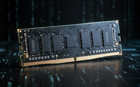 Ein detailliertes Bild eines DDR5-RAM-Moduls mit leuchtenden Schaltkreisen, das die technologische Komplexität und den Wert unterstreicht. - Foto: über boerse-global.de