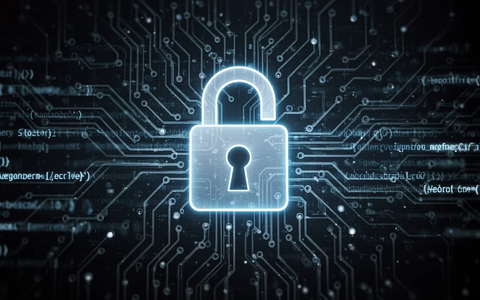 A digital padlock icon over a circuit board pattern, representing cybersecurity and vulnerabilities in software like Microsoft Edge. - Foto: über boerse-global.de