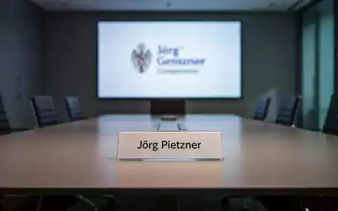 Ein eleganter Konferenztisch mit einer Namenskarte für Jörg Pietzner, die auf eine Neubesetzung im Aufsichtsrat hinweist. - Foto: über boerse-global.de