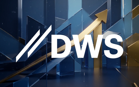 Abstrakte Darstellung von Finanzwachstum und Stabilität mit geometrischen Formen in Blau und Gold. - Foto: über boerse-global.de