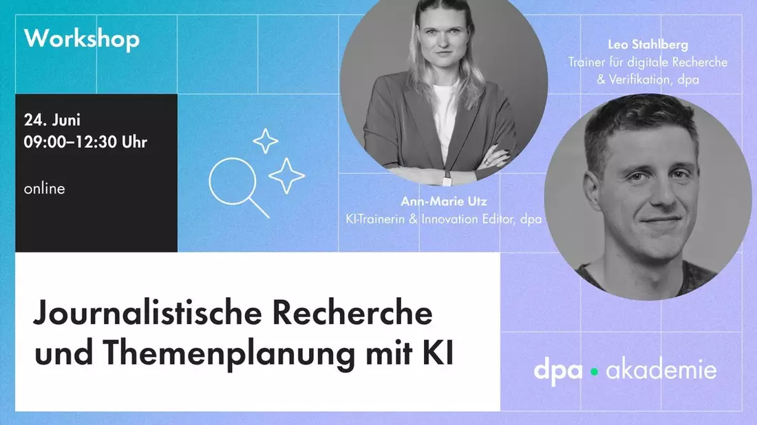 Journalistische Recherche und Themenplanung mit KI - Bild: presseportal.de