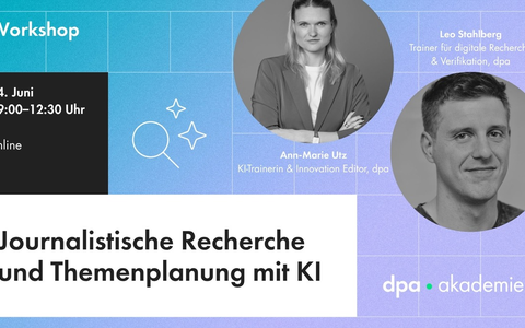 Journalistische Recherche und Themenplanung mit KI - Foto: presseportal.de