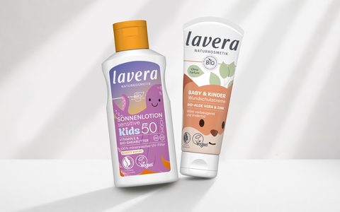 40 Jahre ÖKO-TEST - Zwei lavera Naturkosmetik Produkte erhalten Note sehr gut / Sonnenlotion Sensitiv Kids LSF 50 und Baby & Kinder Wundschutzcreme - Prüfschwerpunkt liegt auf Inhaltsstoffsicherheit - Bild: presseportal.de