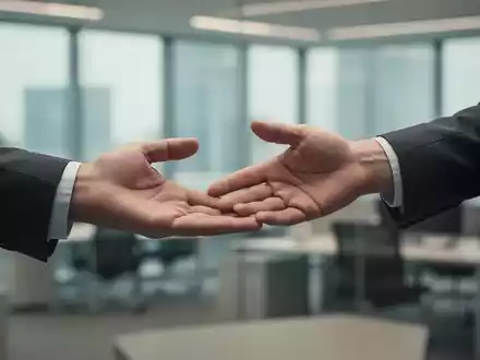 Eine Handfläche wird einer zurückweichenden Hand entgegengestreckt, was Zögern und eine Bitte um Verständnis andeutet. - Foto: über boerse-global.de