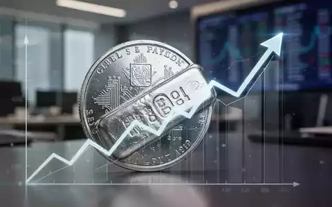 Ein glänzender Silberbarren und ein aufsteigender Graph vor einem verschwommenen Finanzhintergrund, der Wachstum symbolisiert. - Foto: über boerse-global.de
