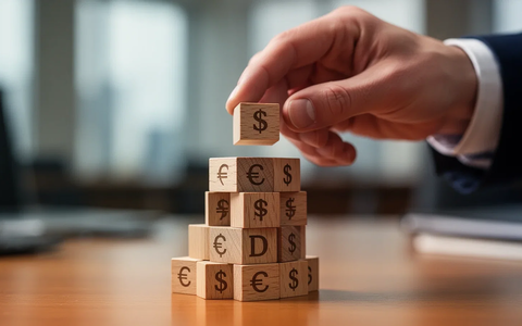 Eine Hand platziert vorsichtig einen Holzklotz auf einem Stapel, der finanzielle Kürzungen und Sozialleistungen symbolisiert. - Foto: über boerse-global.de