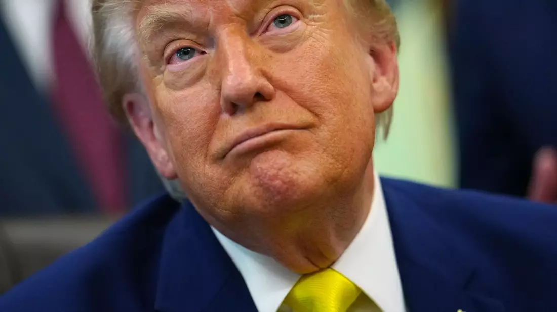 US-Präsident Trump sagt die geplanten Konzerte zum 250. Geburtstag der USA nun ganz ab.  - Bild: Julia Demaree Nikhinson/AP/dpa