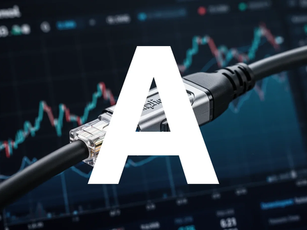 Nahaufnahme eines modernen elektronischen Steckverbinders vor einem unscharfen Hintergrund mit Finanzdaten, der das Wachstum von Amphenol symbolisiert. - Foto: über boerse-global.de