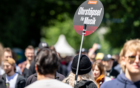Drei Tage laut Musik - das ist bei Rock im Park und Rock am Ring Programm.  - Bild: Daniel Karmann/dpa