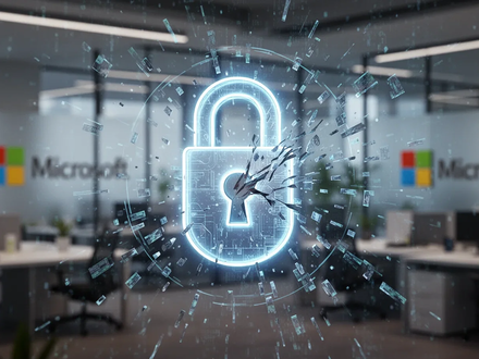 Ein abstraktes digitales Bild, das ein KI-Agenten-Symbol mit Fragmenten von Daten und einem zerbrechenden Vorhängeschloss überlagert, um Datenschutzrisiken darzustellen. - Foto: über boerse-global.de