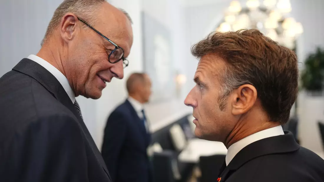 Merz und Macron starten beim EU-Westbalkan-Gipfel eine gemeinsame Initiative. - Bild: Kay Nietfeld/dpa