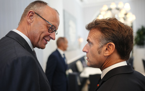 Merz und Macron starten beim EU-Westbalkan-Gipfel eine gemeinsame Initiative. - Bild: Kay Nietfeld/dpa