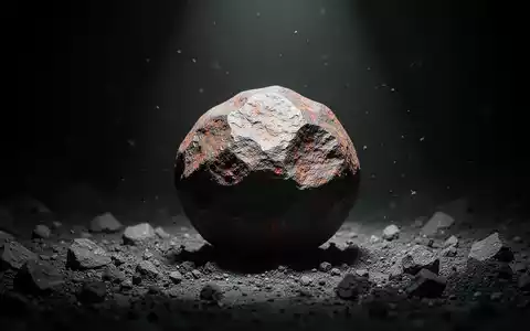 Ein einzelnes, großes, verwittertes Eisenerzpellet, dramatisch beleuchtet, symbolisiert blockierte Vermögenswerte. - Foto: über boerse-global.de