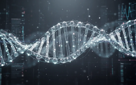 Abstrakte Darstellung von medizinischen Daten oder genetischem Code, die einen diagnostischen Durchbruch andeutet. - Foto: über boerse-global.de