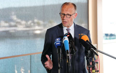 Laut Merz soll Deutschland 2035/36 erneut versuchen, einen Sitz im Sicherheitsrat zu bekommen.  - Bild: Kay Nietfeld/dpa