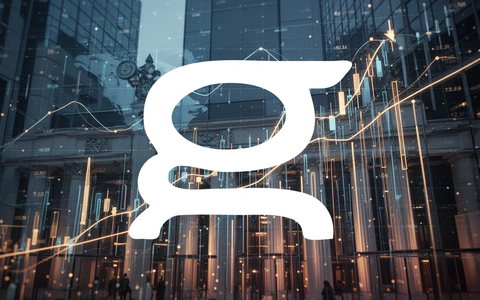Abstrakte Darstellung von Börsendaten und Finanzwachstum mit leuchtenden digitalen Linien und architektonischen Elementen. - Foto: über boerse-global.de