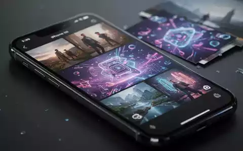 An iPhone screen showing a photo gallery with various images, symbolizing AI-driven photo editing and organization features. - Foto: über boerse-global.de